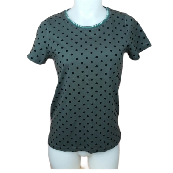 𝅺Velvet polka dot shirt size XS - Picture 2 of 8